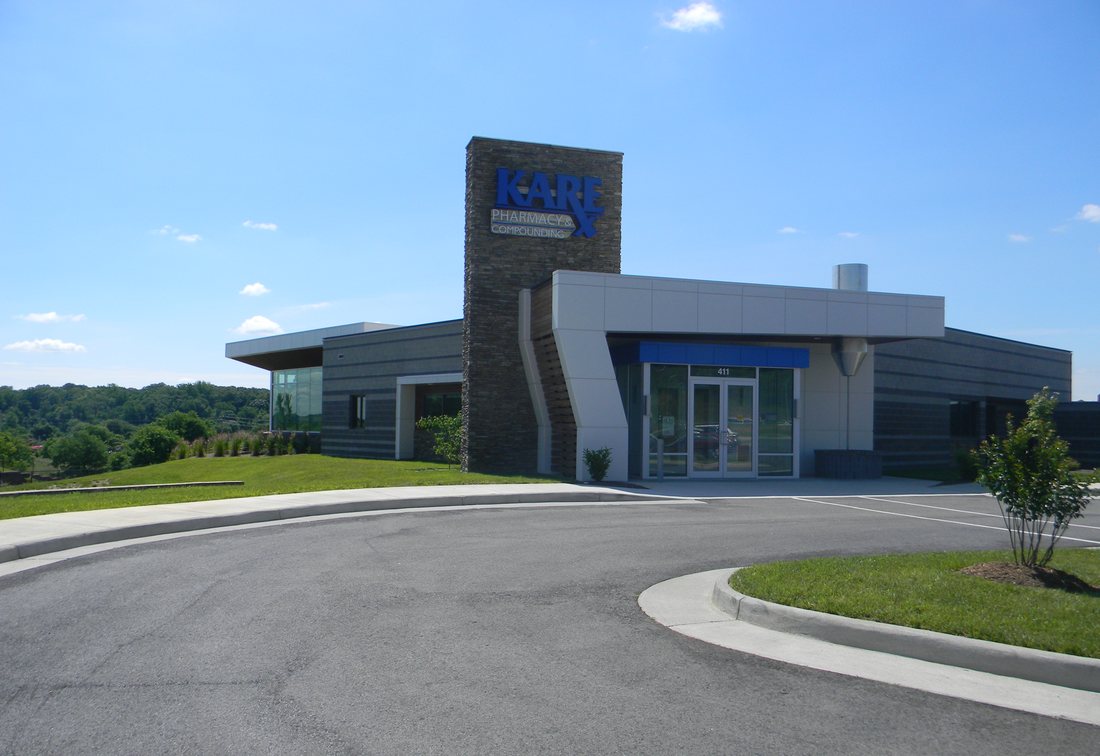 The Kare Pharmacy building at 411 Park Ave in Danville